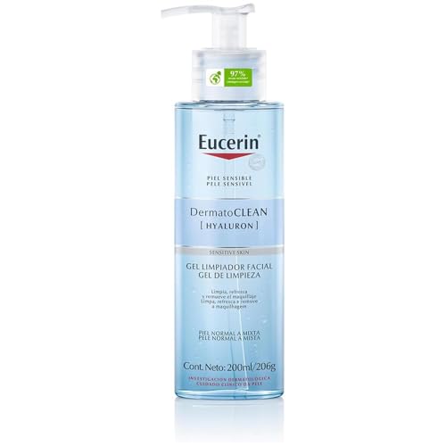 Detalle de Eucerin DermatoCLEAN Hyaluron Gel limpiador facial 200 ml