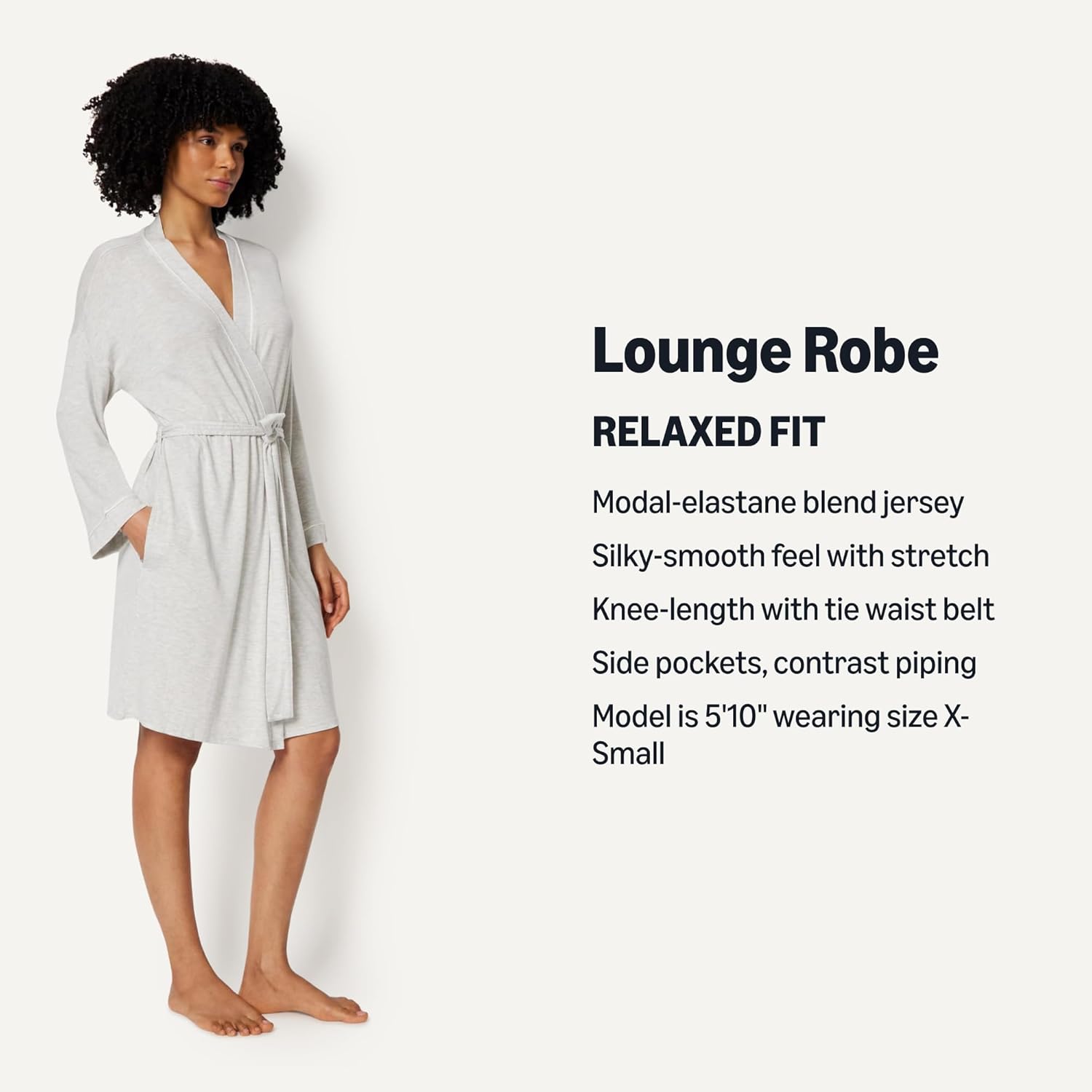 Thumbnail 1 de Amazon Essentials Women's Long Sleeve Robe, Modal-Blend Bathrobe