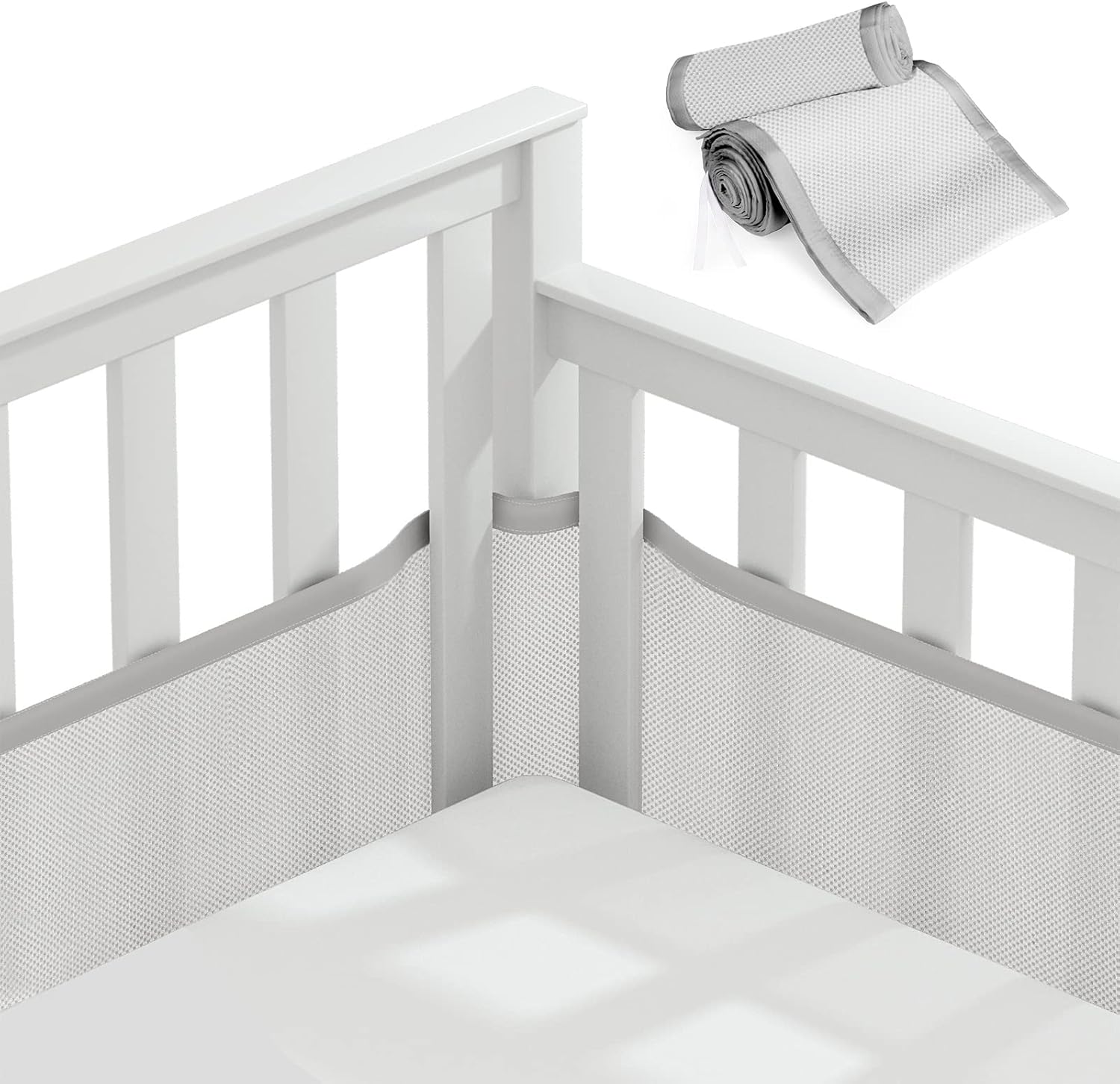 Vicloon Tour de Lit Bébé Cabane Gris