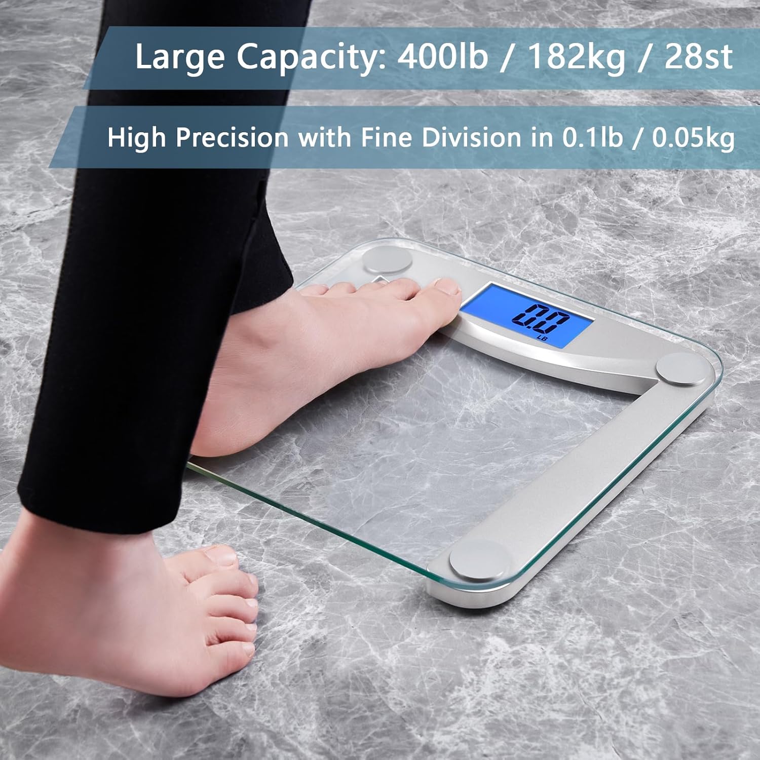 Thumbnail 3 de Vitafit Digital Bathroom Scale with High-Accuracy 0.1 lb/0.05 kg Increment