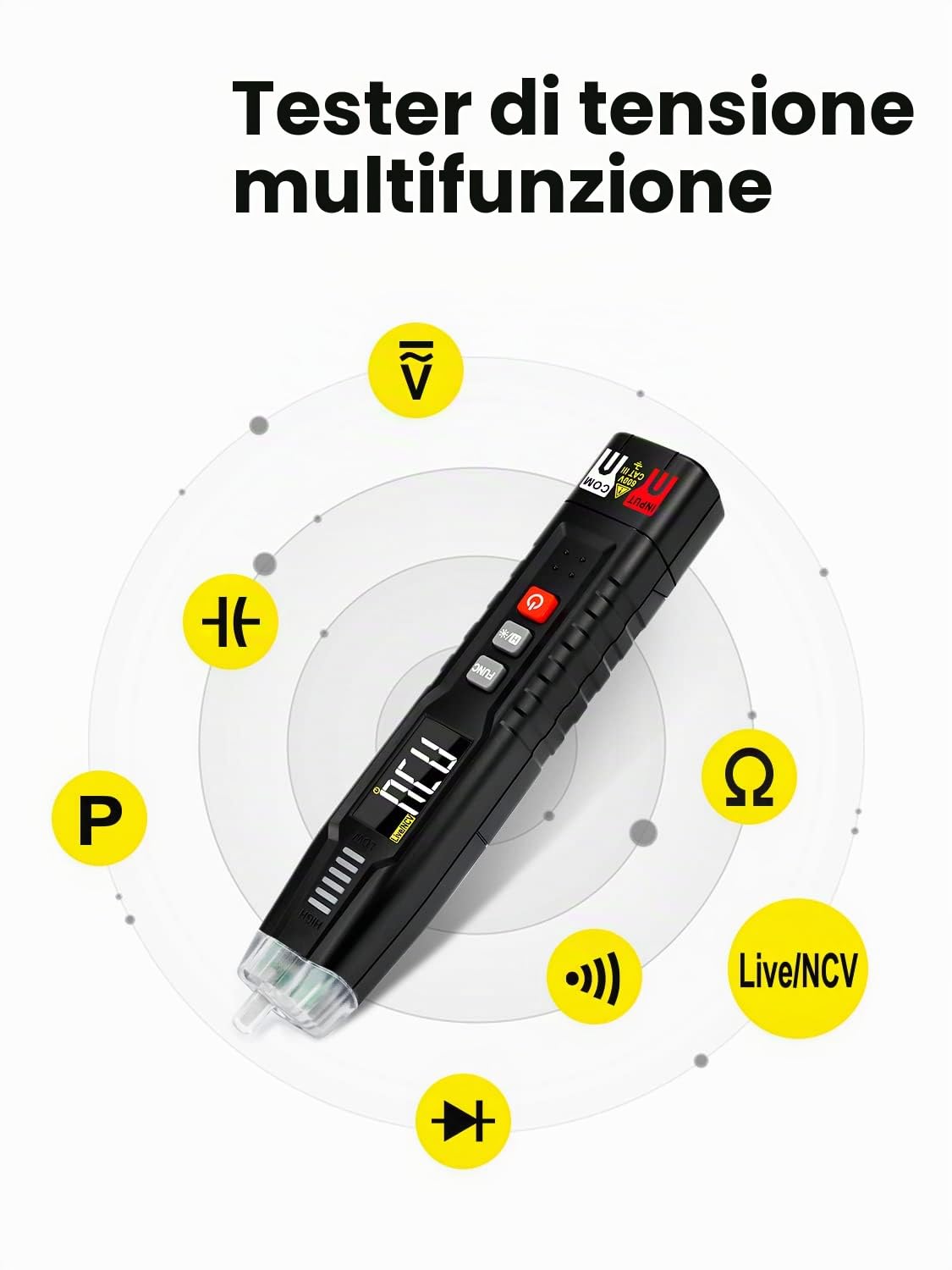 Detalle 2 de KAIWEETS Tester multifunzione di tensione senza contatto 📟