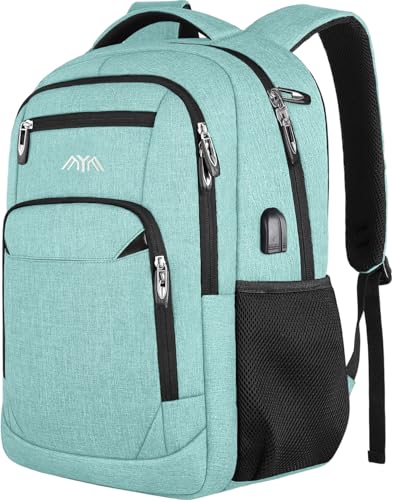 Detalle de YAMTION Backpack for Men – 15.6" Turquoise Laptop Daypack for School, Work and Travel