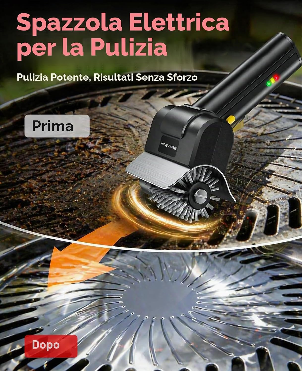 Thumbnail 5 de Spazzola Elettrica per Barbecue: potenza senza fili per una griglia pulita