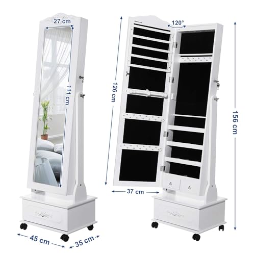 Thumbnail 6 de Armoire SONGMICS LED avec miroir et grand tiroir
