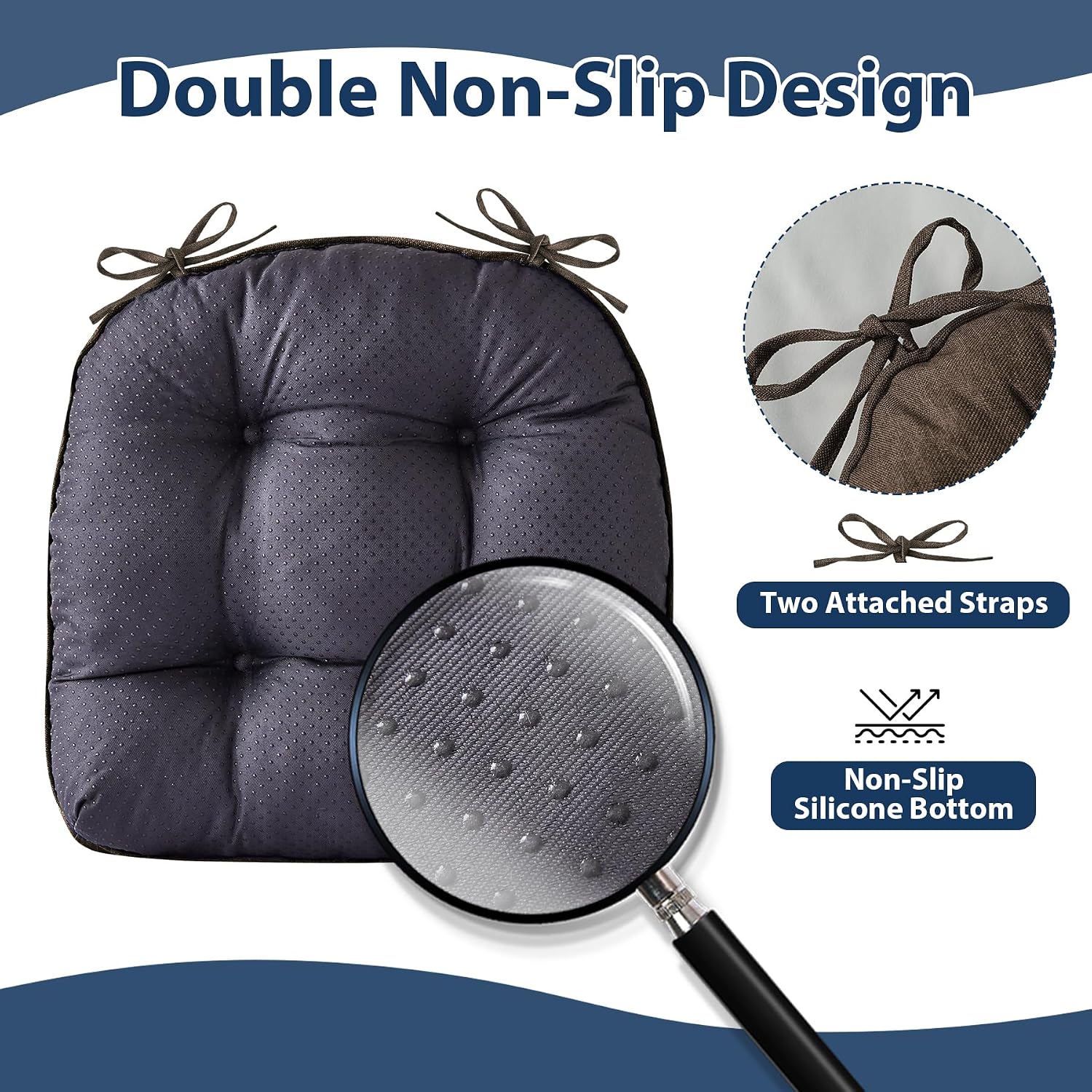 Detalle 2 de IASEAHK Chair Cushions 15.5 x 15.5