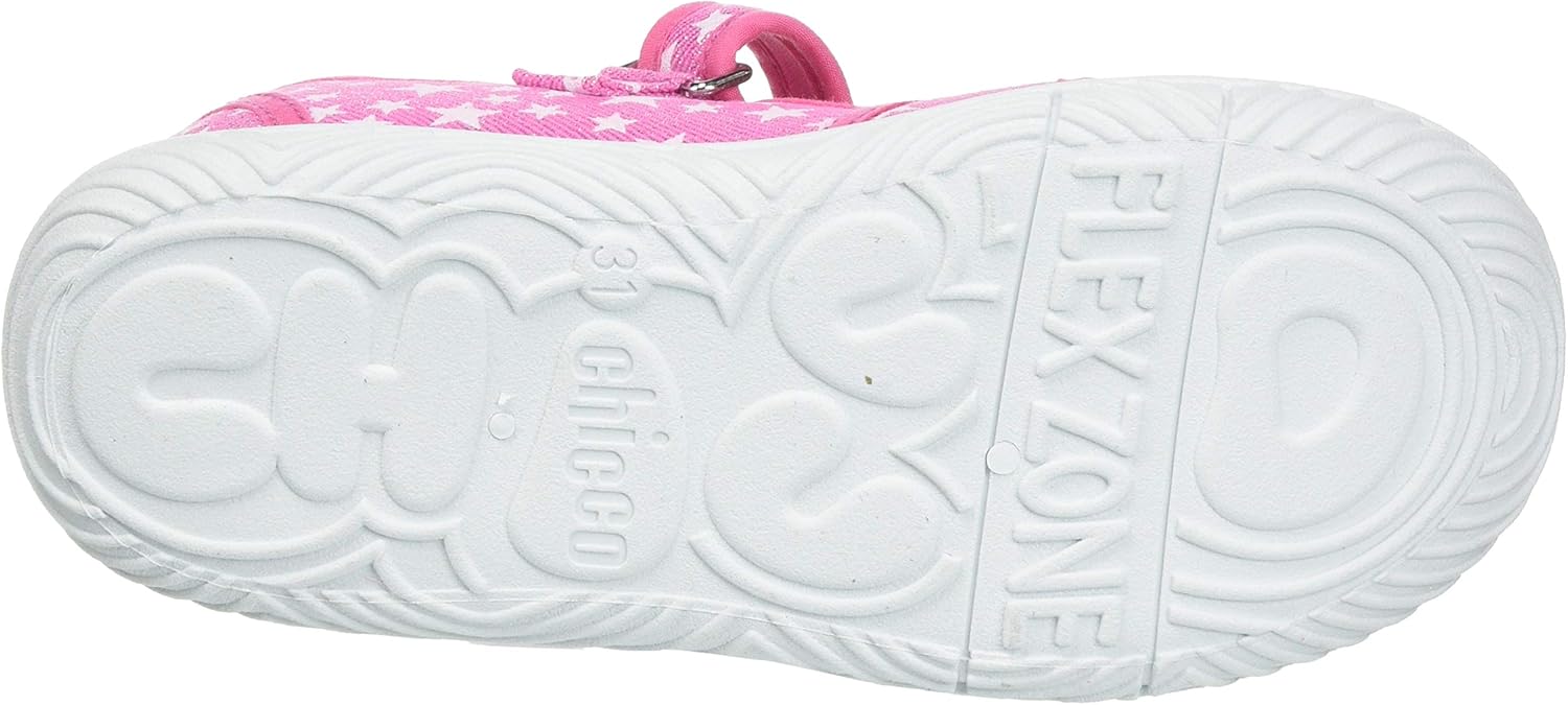 Detalle 2 de Chicco Pantoufles 261_1 pour la crèche et la maison – Chaussons bébé fille, fermeture à scratch