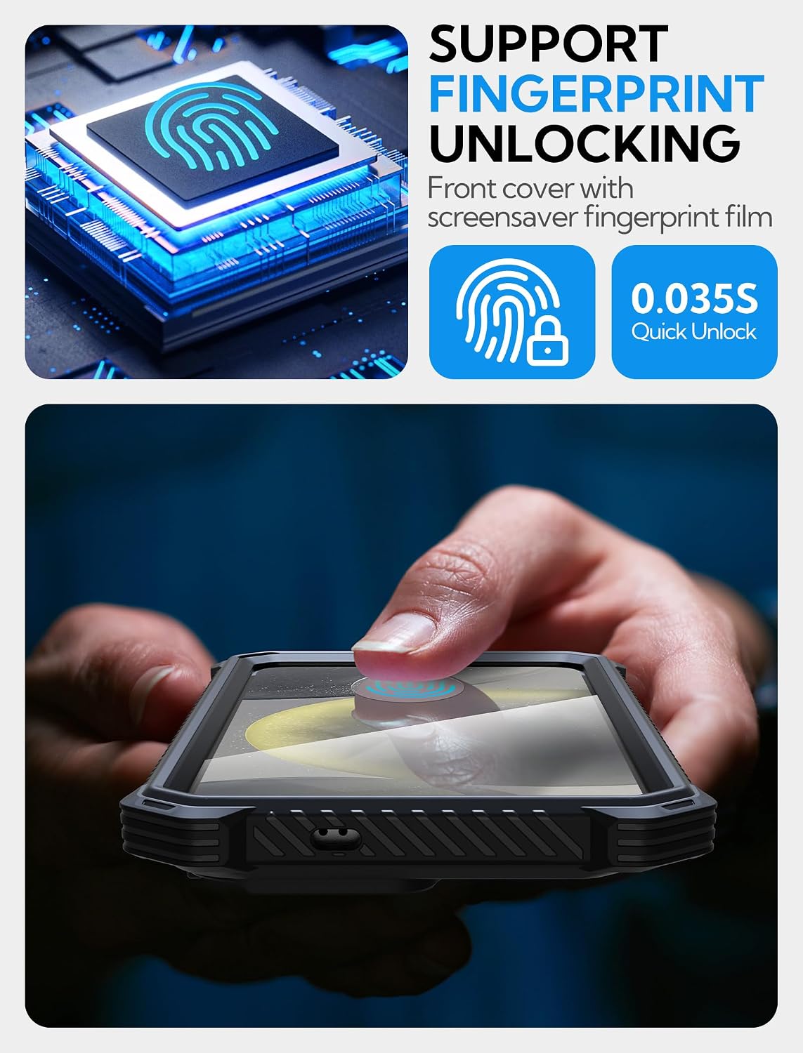 Detalle 2 de i-Blason Armorbox Case for Samsung Galaxy S25 Plus with MagSafe and Stand
