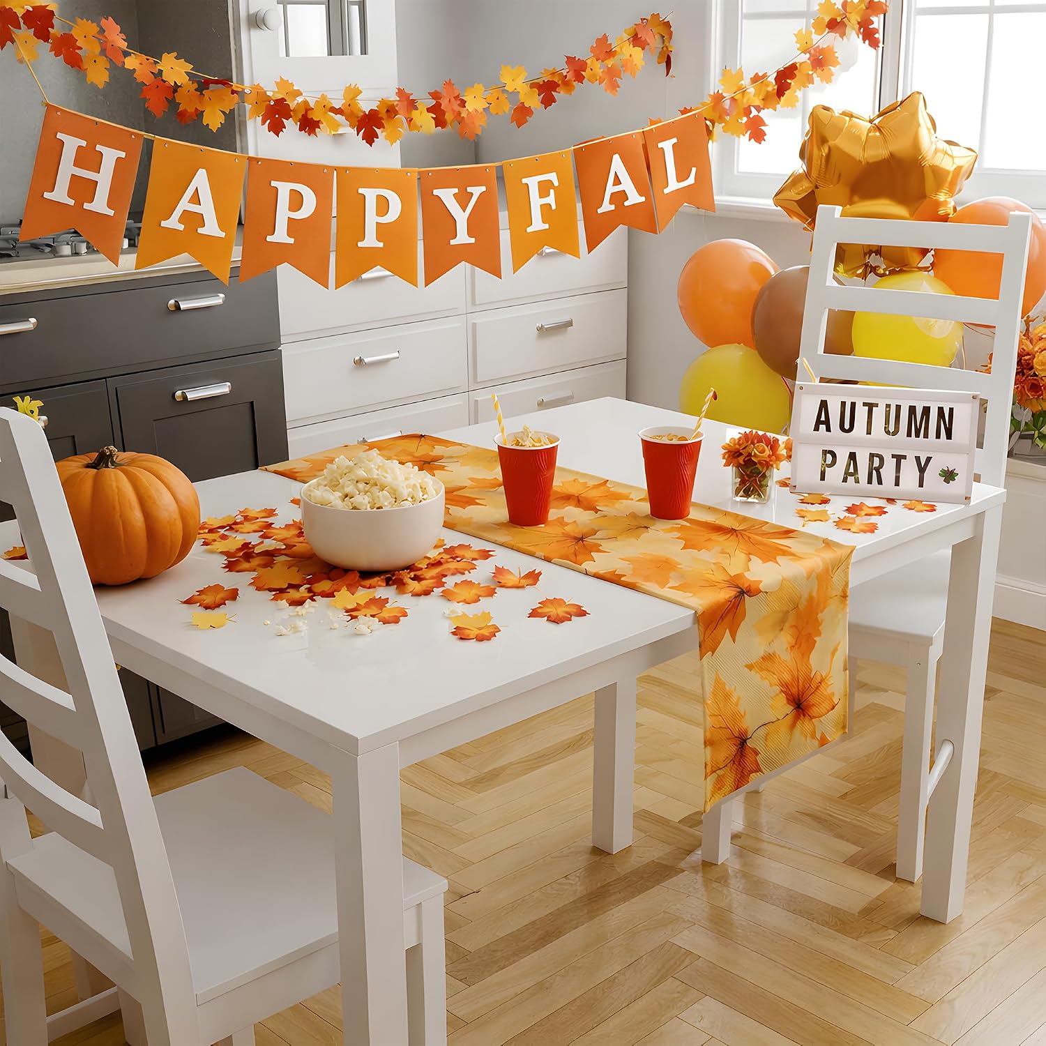 Thumbnail 4 de Fall Table Runner, 73 × 13.8 Inches