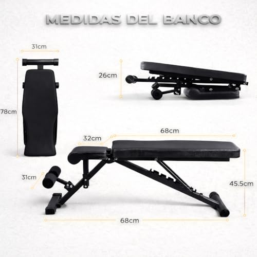 Thumbnail 2 de Banco de Musculación Plegable T-LOVENDO.ES
