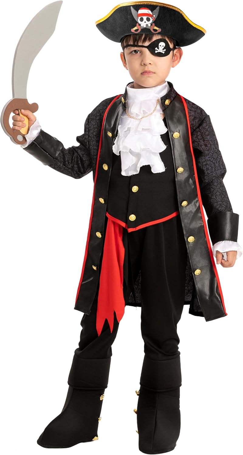 Detalle de Spooktacular Creations Piratenkostüm 5–7 Jahre 🎭