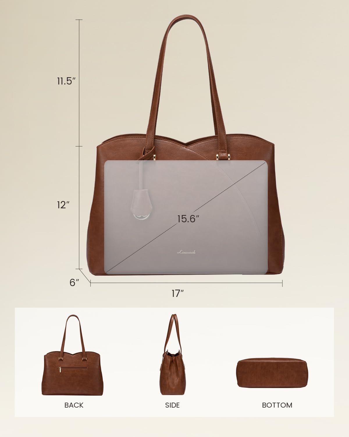 Thumbnail 3 de LOVEVOOK Shopper 15,6 Zoll Laptoptasche