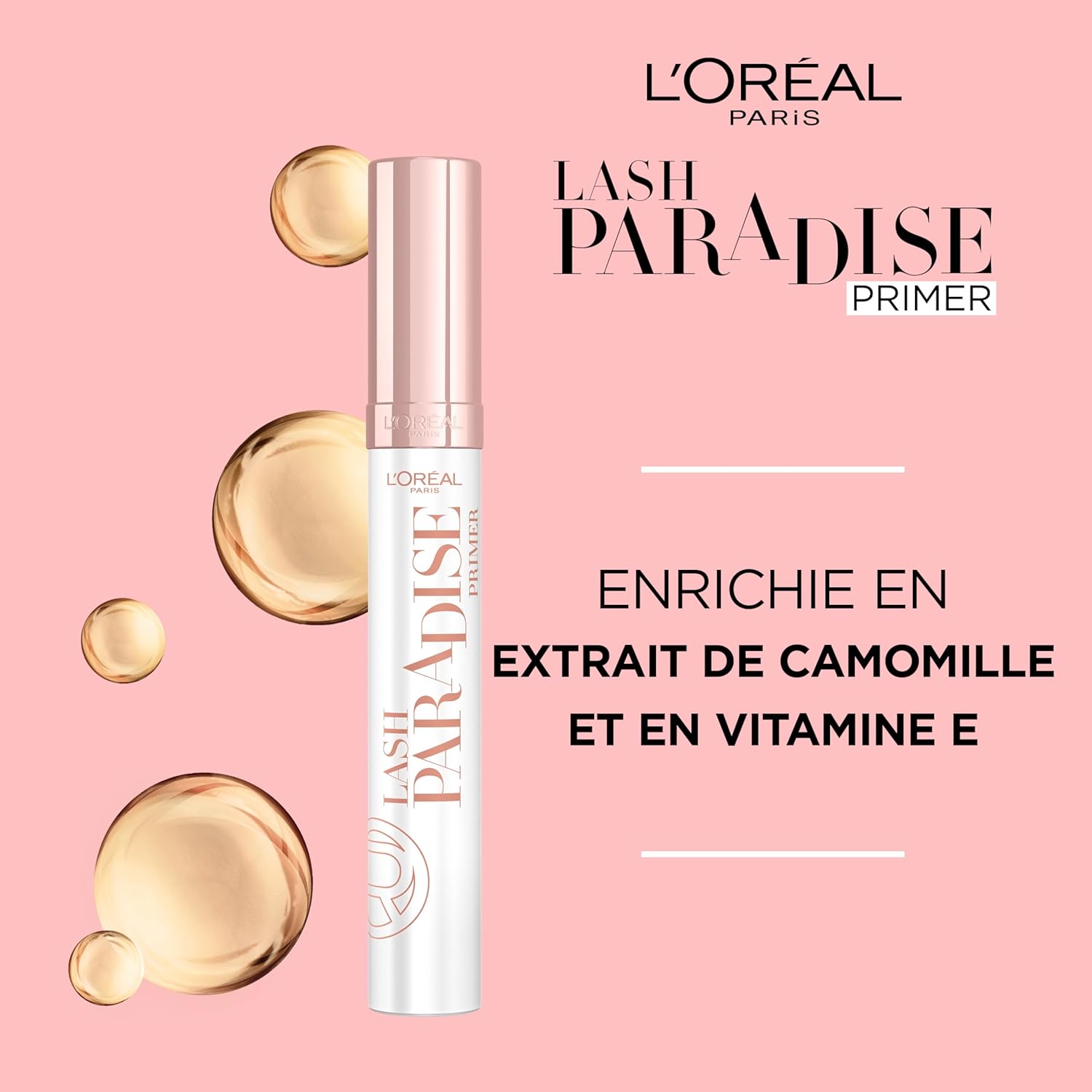 Detalle de L'Oréal Paris Makeup Primer Mascara Lash Paradise – Effetto volumizzante e allungante, formule nutrienti (7,2 ml)