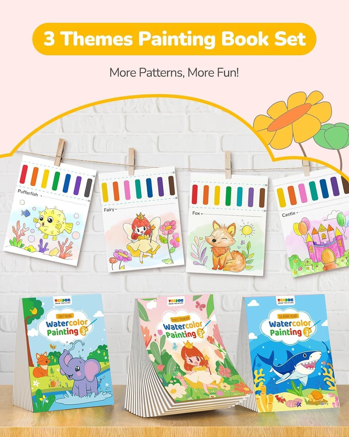 Thumbnail 2 de TECJOE 3-Pack Water Coloring Books 🎨
