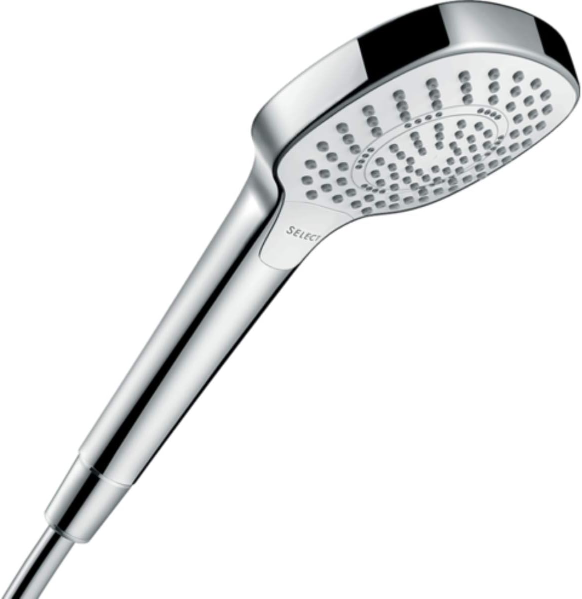Thumbnail 6 de hansgrohe Croma Select E – Pommeau de douche 3 jets (110 x 110 mm) Argenté et blanc