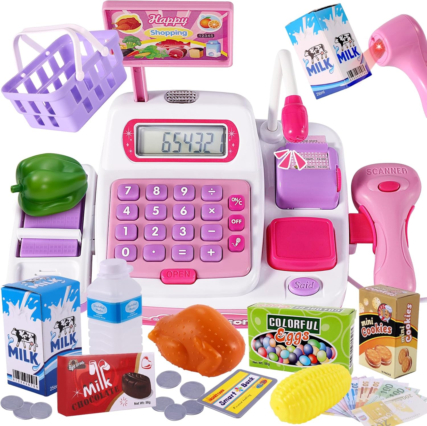 Thumbnail 6 de BUYGER Kinder Kasse Kaufladen Spielzeug