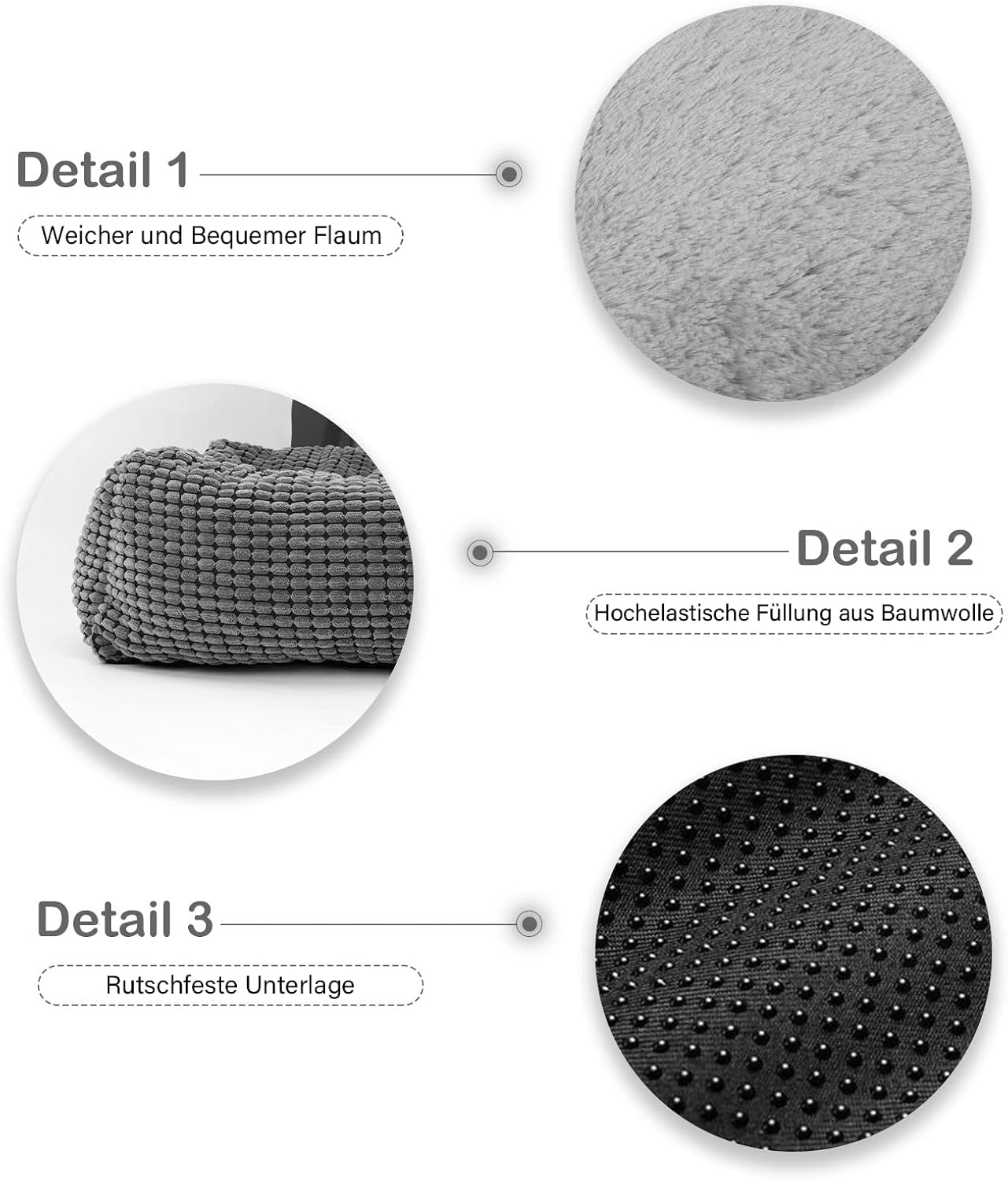 Thumbnail 4 de JOEJOY Cuscino Grande Cuccia Interna 76x61x23 cm