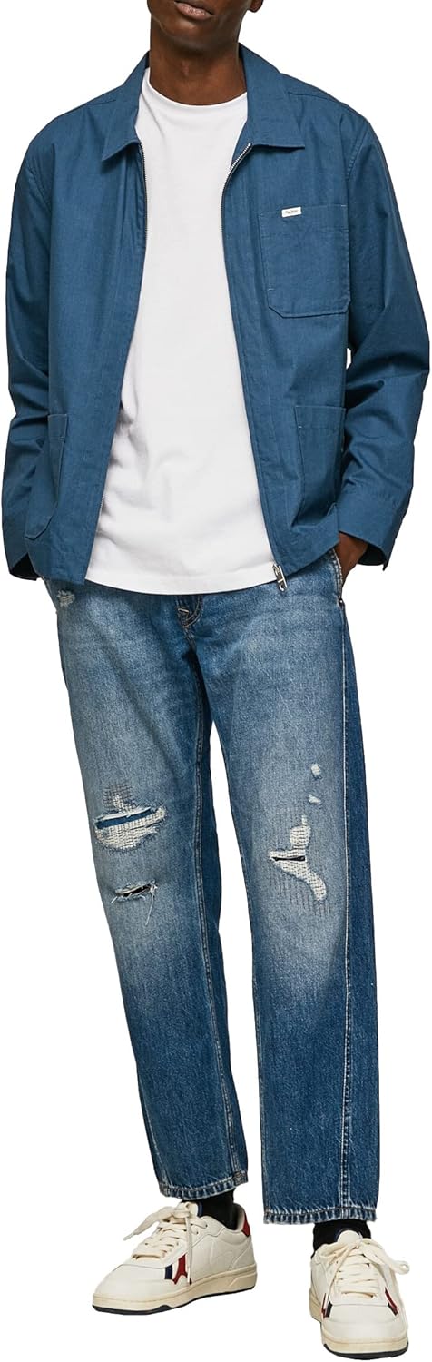 Thumbnail 2 de Pepe Jeans Cade Repair Jeans Uomo: denim sostenibile con riparazioni artigianali