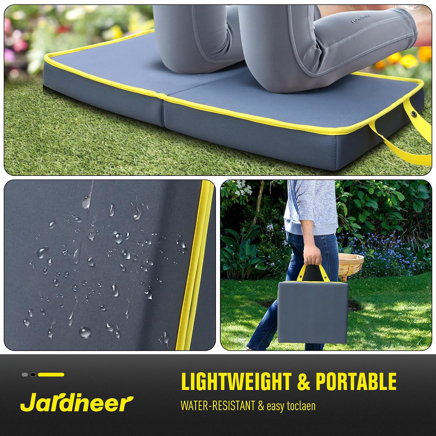 Detalle de Jardineer Garden Kneeling Pad: 5.5cm Extra Thick Lightweight Folding Kneeling Mat