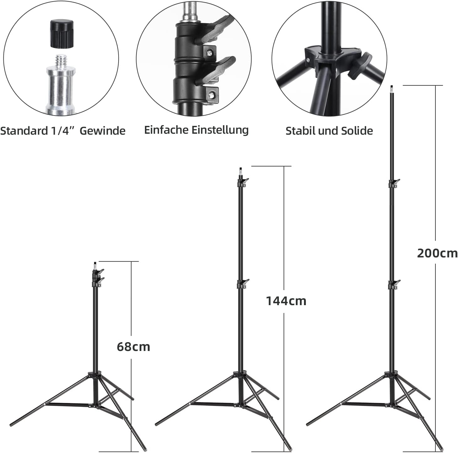 Thumbnail 5 de FGen 85W LED Softbox Lighting Kit with Remote – 2700–6400K, 2x Remotes, 2m Stands