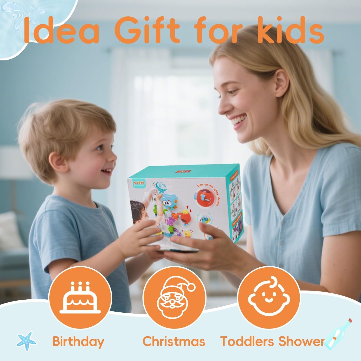 Thumbnail 6 de Bath Toys for 3–8 Year Olds: STEM DIY Pipe Kit with Suction Cups