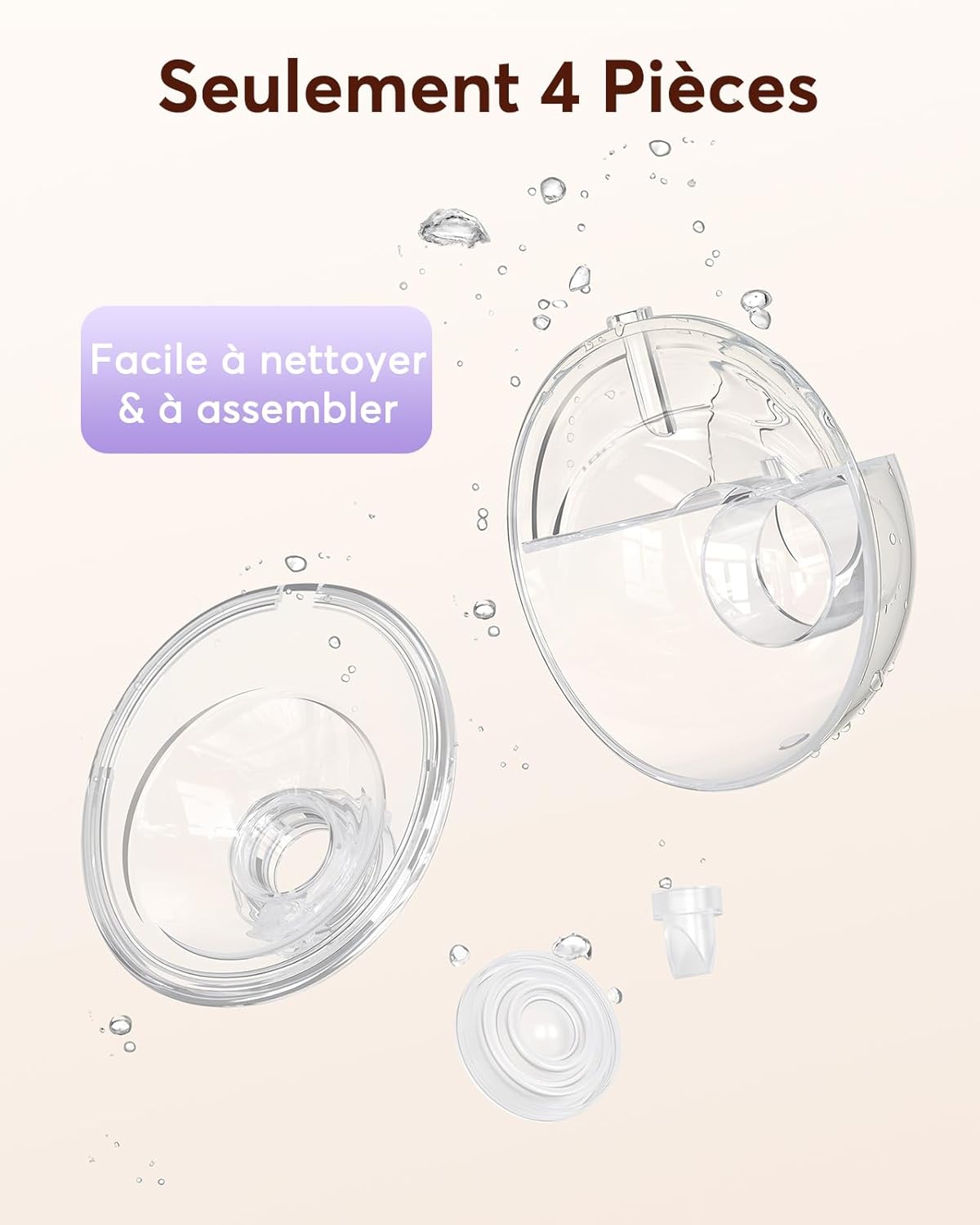 Thumbnail 6 de Haokoo K9 Tire Lait Électrique Main Libre – 4 modes, 12 niveaux et 5 tailles de bride