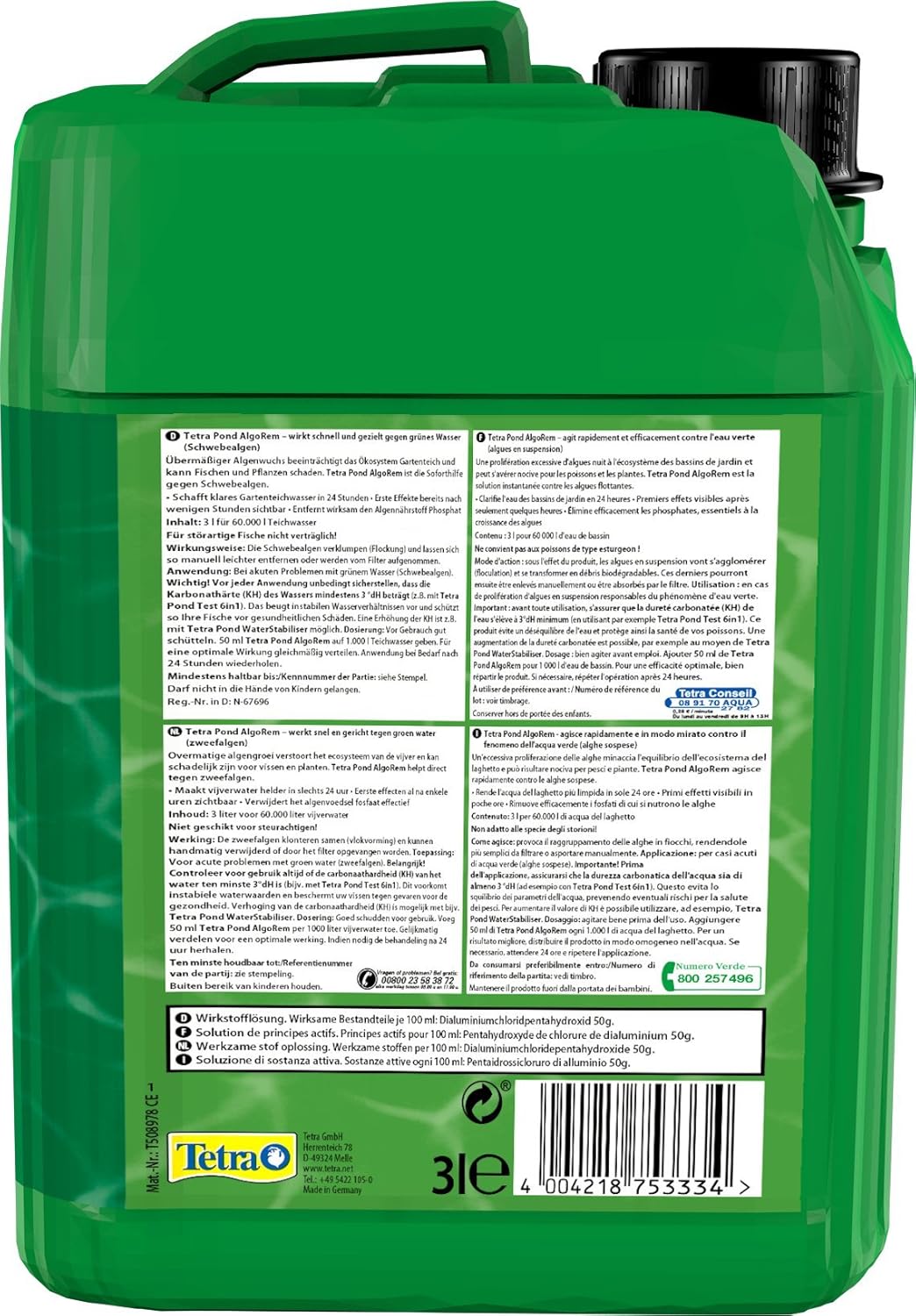 Thumbnail 2 de Tetra Pond AlgoRem 3 L