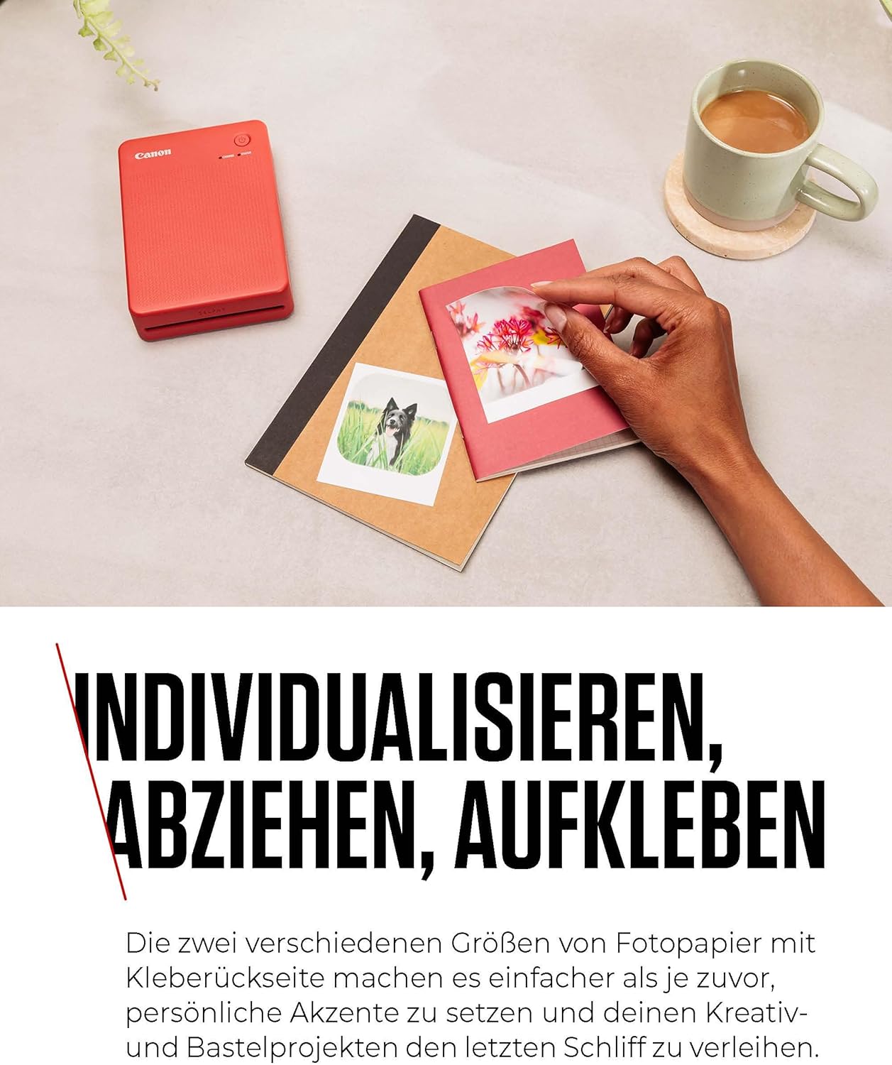Thumbnail 3 de Canon SELPHY QX20 mobiler Fotodrucker – WLAN-Direktdruck vom Smartphone (Dunkelgrau, ohne Farband/Papier)