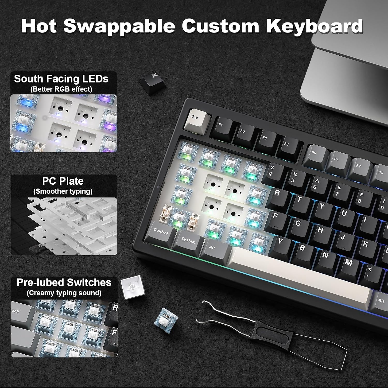 Thumbnail 6 de YUNZII IF99 Wireless Mechanical Keyboard with LCD Display
