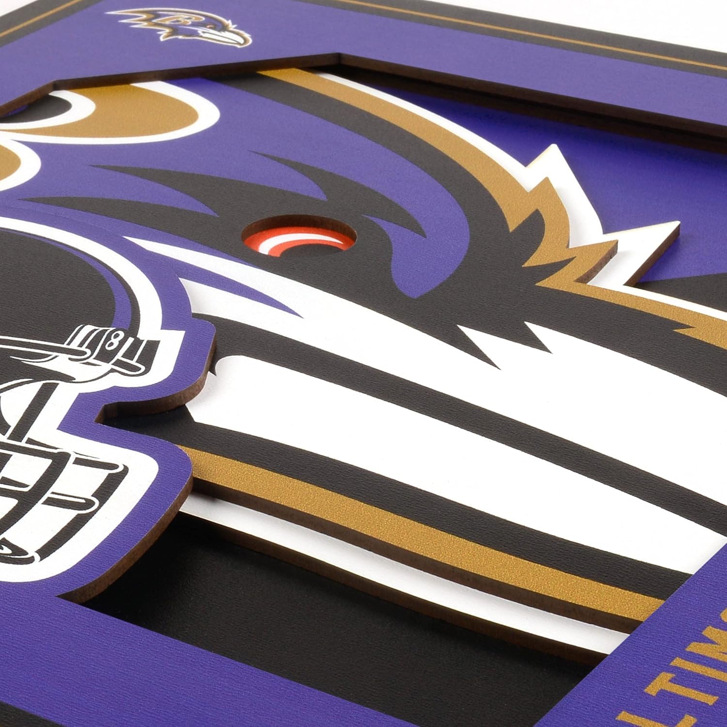 Thumbnail 3 de YouTheFan NFL Officially-Licensed 3D Logo Series Wall Art (30.5 cm) — Ready to Hang