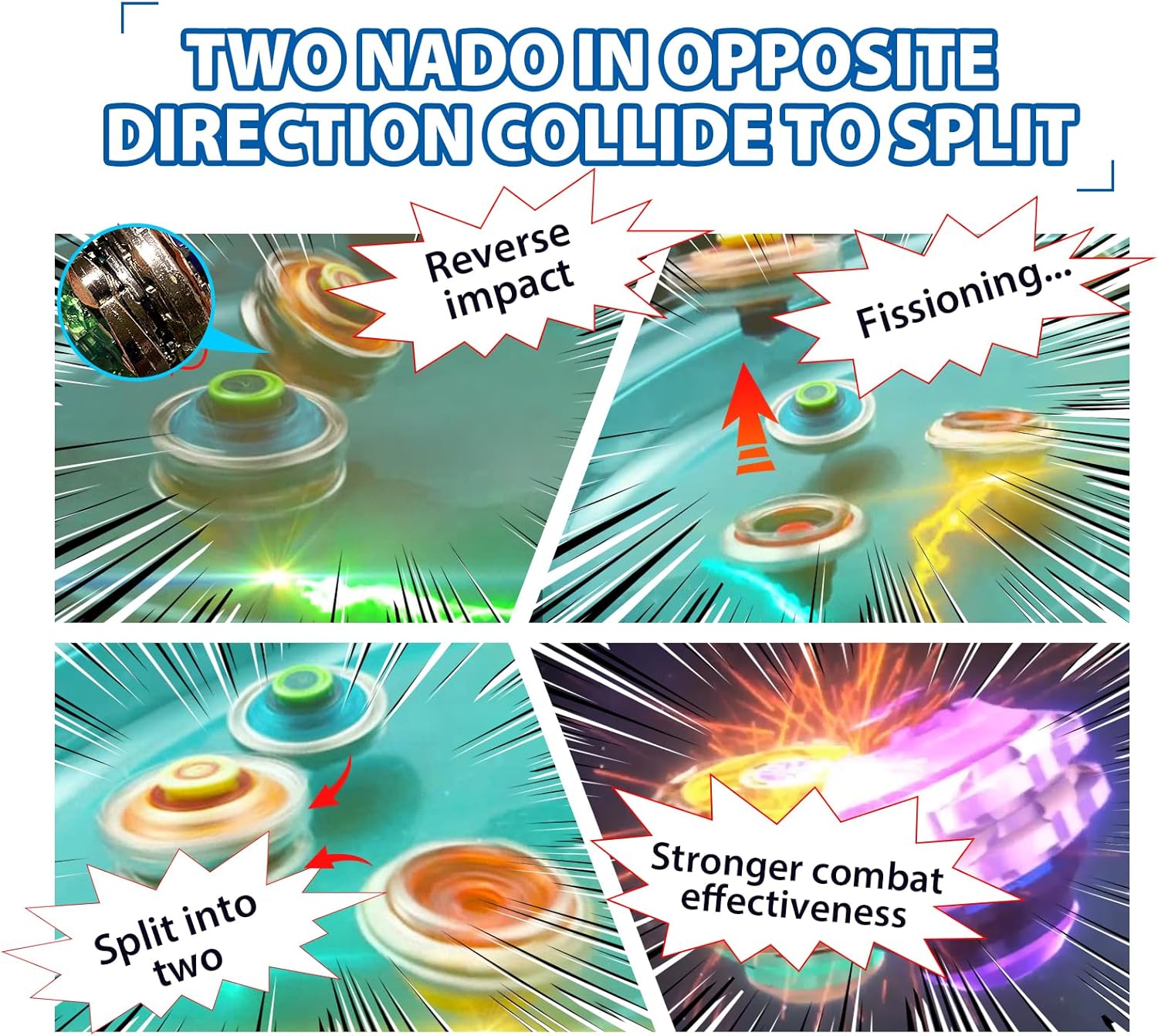 Detalle de Infinity Nado Toupie 2 en 1, duels