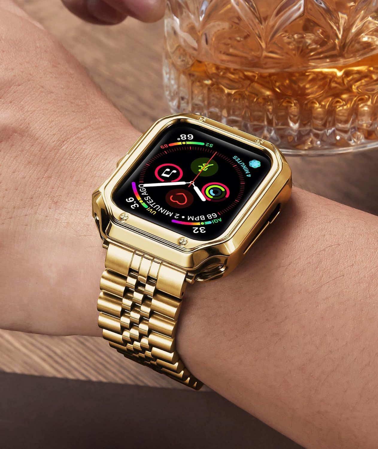 Thumbnail 4 de BINLUN Stainless Steel Apple Watch Strap with TPU Case — 38mm–49mm, Fits Ultra/SE/Series
