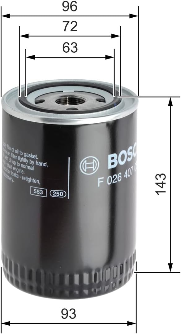 Detalle 2 de Bosch P7083 – Filtre à huile auto