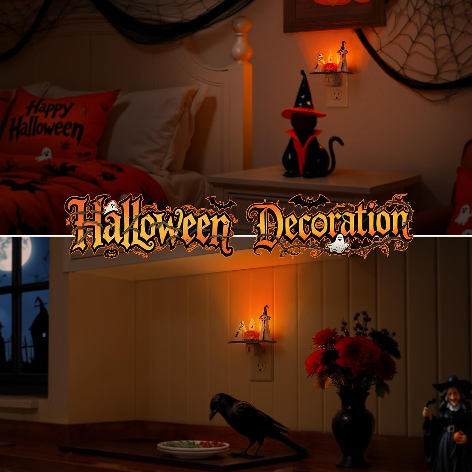 Detalle 2 de Briignite Halloween night light with 360° plug