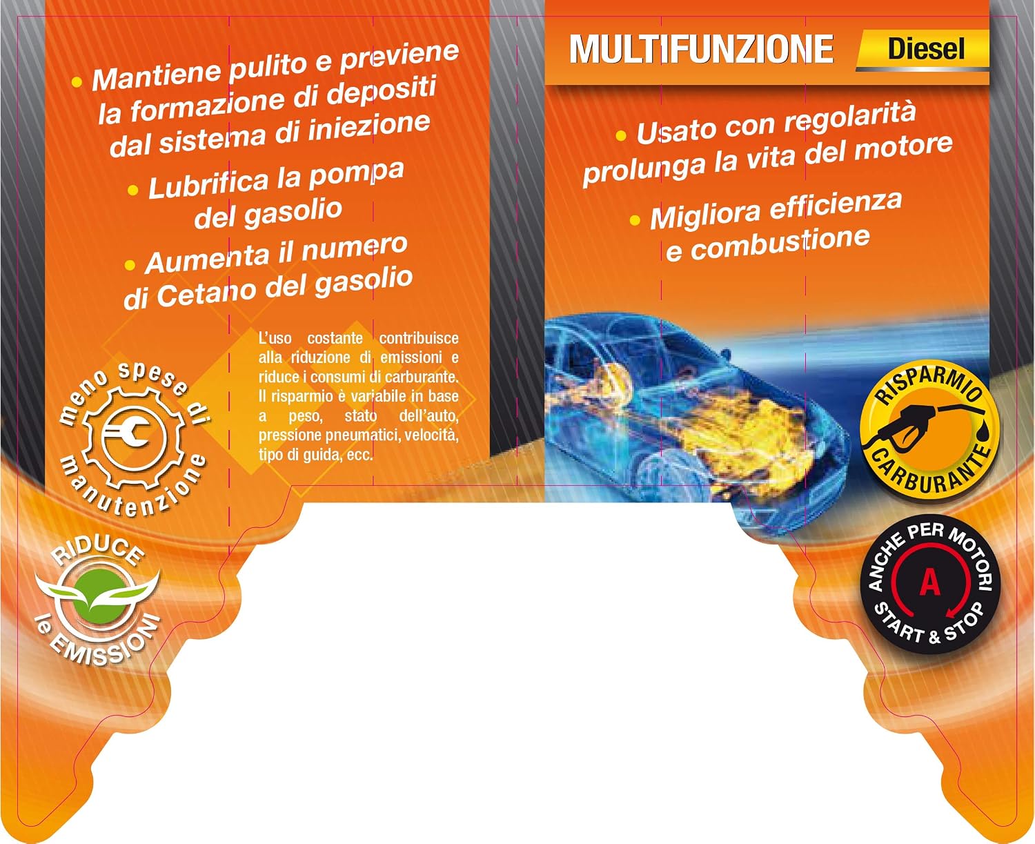 Detalle de Arexons Additivo Diesel Multifunzione 250 ml – Pulitore, Protettivo e Miglioratore di Prestazioni per Motori Diesel