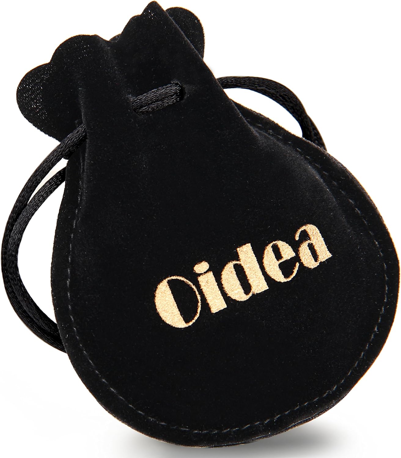 Thumbnail 5 de OIDEA Unisex Creolen-Set als Clip-On aus Edelstahl (schwarz, gold, silber, blau) mit Strass