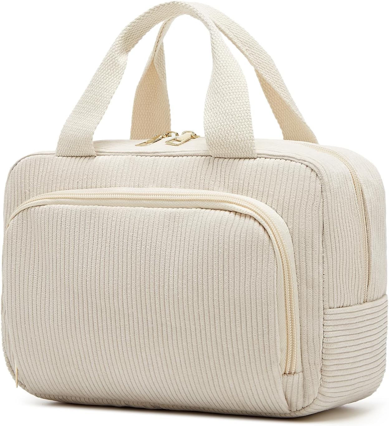 Detalle de Funtlend Kulturtasche Damen Cord Kosmetik Tasche Reise