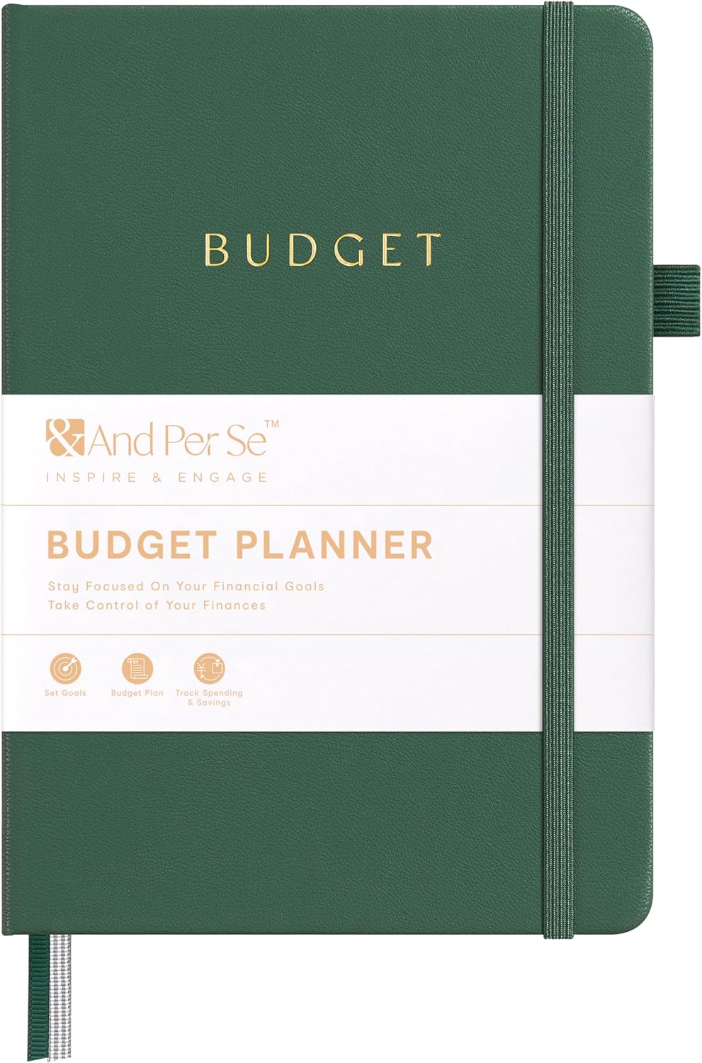 Detalle de &And Per Se BUD-01 A5 Budget Planner, Undated 16-Month Expense Tracker