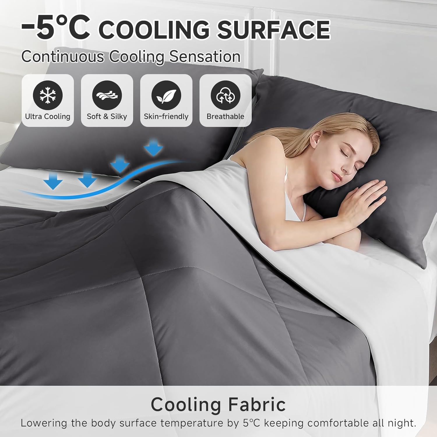 Thumbnail 1 de HOMFINE Cooling Comforter Q-Max 0.45