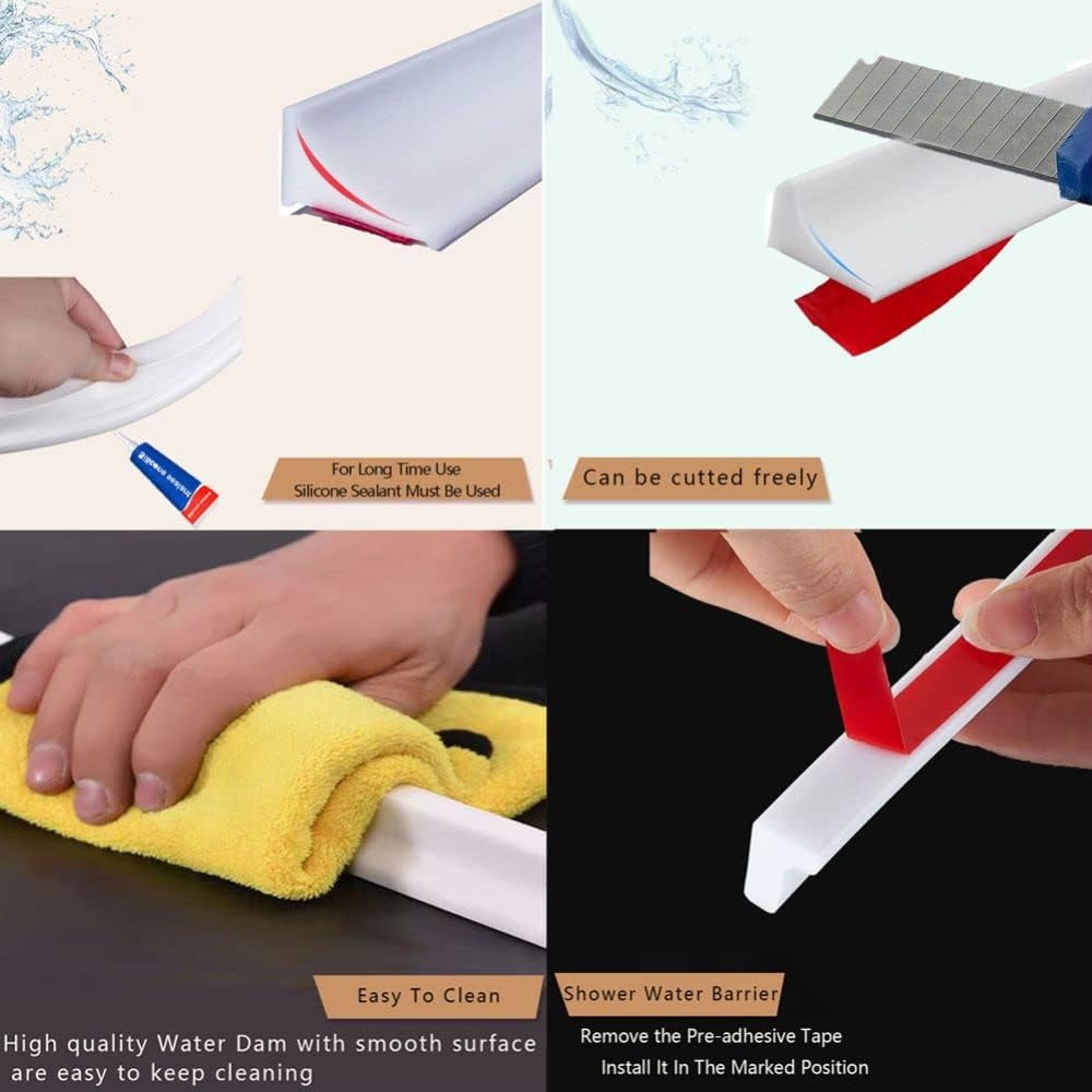 Thumbnail 4 de Zayejod 2M Silicone Shower Seal Strip 20mm