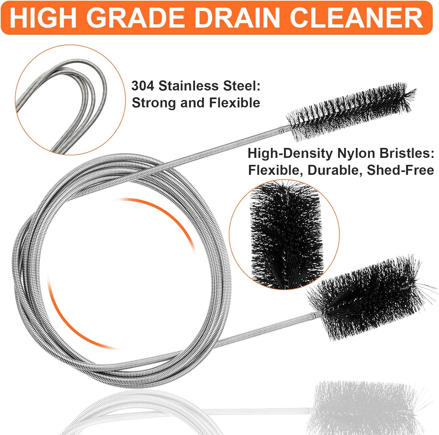 Thumbnail 3 de LANZHANFEI 4PCS Drain Unblocker rods for sinks and toilets 🛠