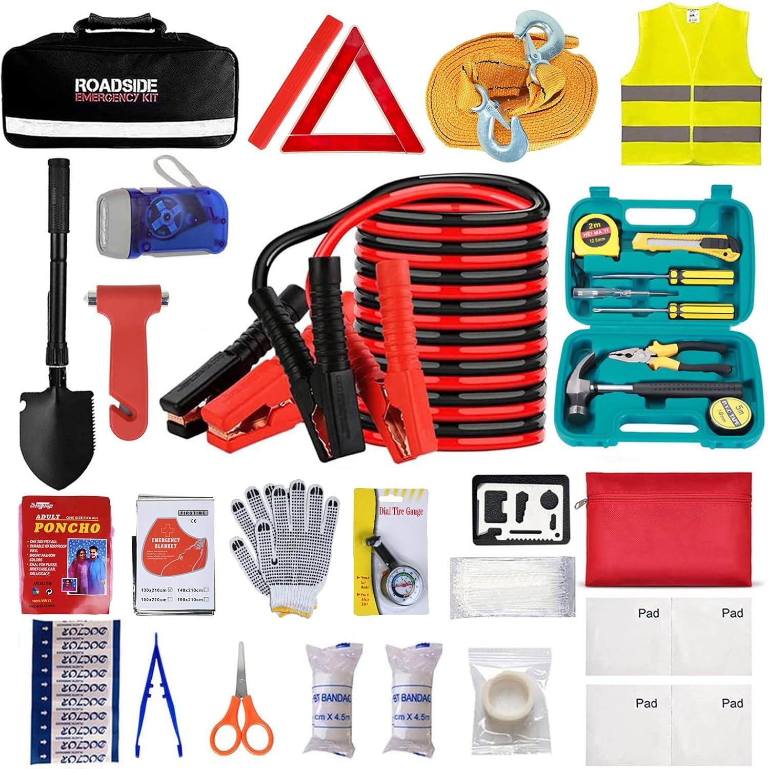 Car Emergency Roadside Tool Kit 500A