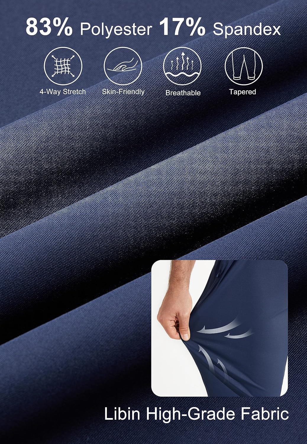 Detalle 1 de Libin pantalon golf stretch slim homme