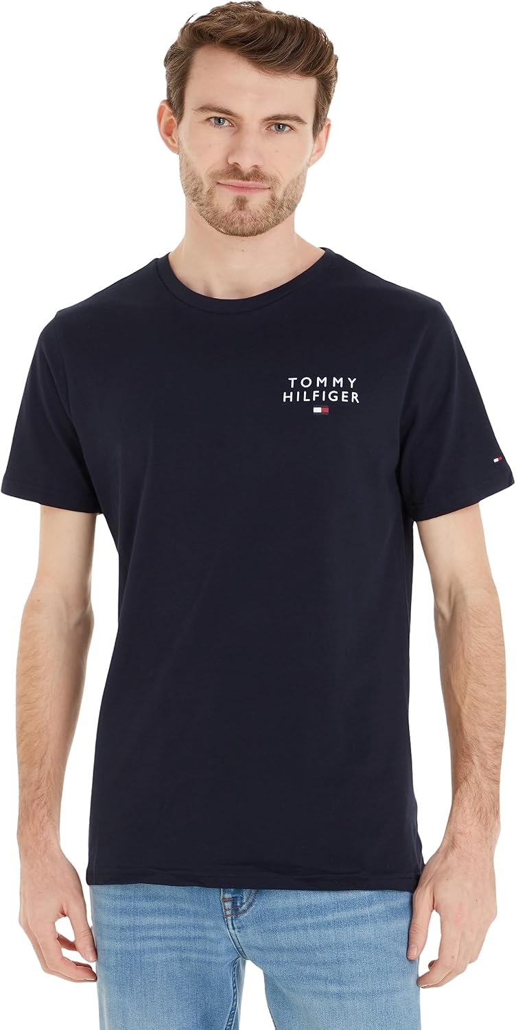 Thumbnail 4 de Tommy Hilfiger Herren T-Shirt Kurzarm Rundhalsausschnitt (Baumwolle) – schlichtes Basic für Freizeit & Büro