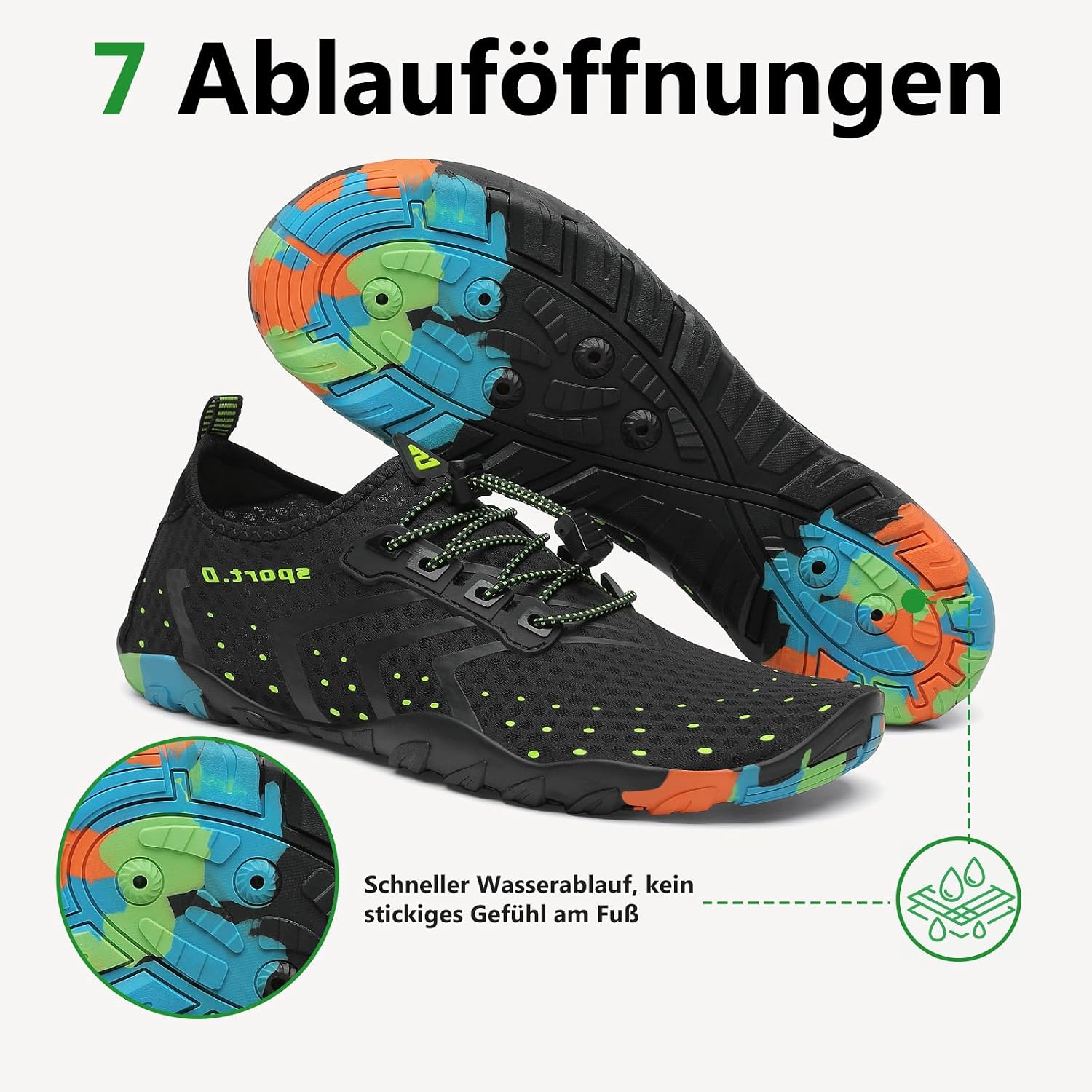 Thumbnail 1 de Saguaro Wasserschuhe für Herren – rutschfest, schnelltrocknend und vielseitig einsetzbar