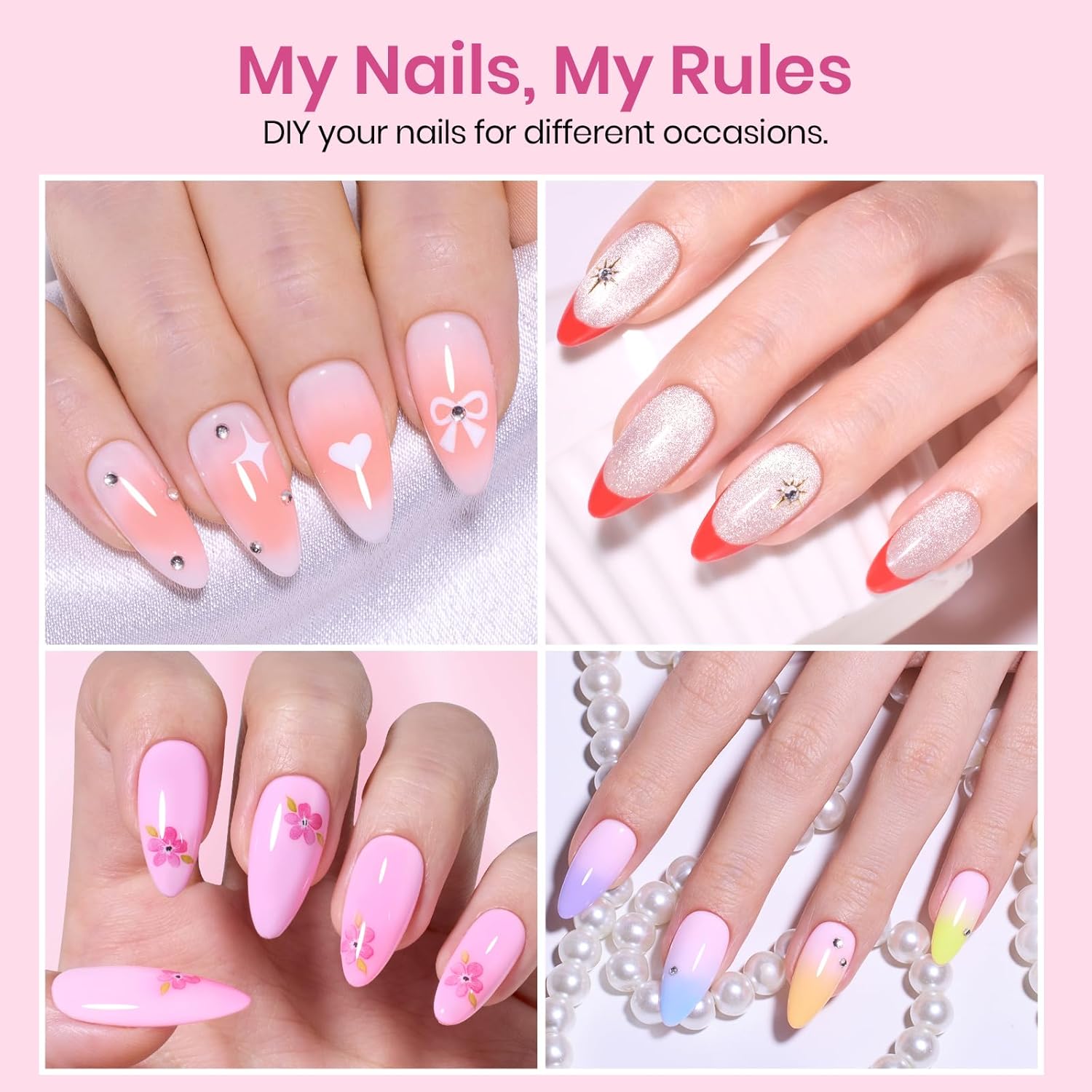 Detalle 2 de Beetles Almond Nail Tips 576pcs 💅