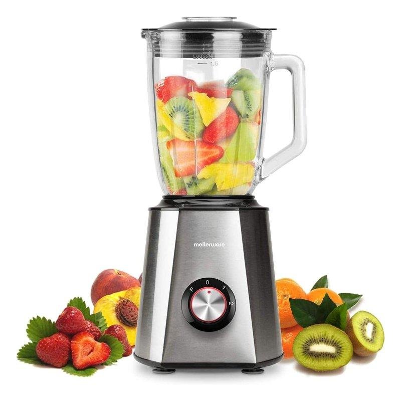 Detalle de Batidora de Vaso Mellerware Mixy! 1500W: jarra de cristal 1,5 L y 2 velocidades con Turbo