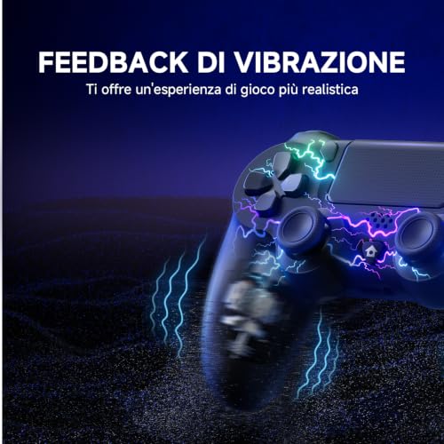 Detalle 1 de ECHTPower Controller per P4 con porta USB-C, pulsanti posteriori e doppia vibrazione