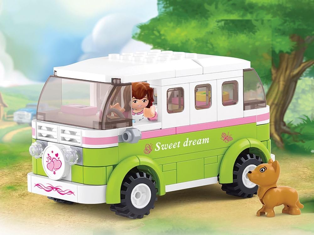 Thumbnail 3 de Campingbus (158 Teile) [M38-B0523] – Klemmbausteine City‑Set mit Spielfigur