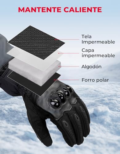 Thumbnail 2 de KEMIMOTO Guanti moto invernali antivento con touchscreen