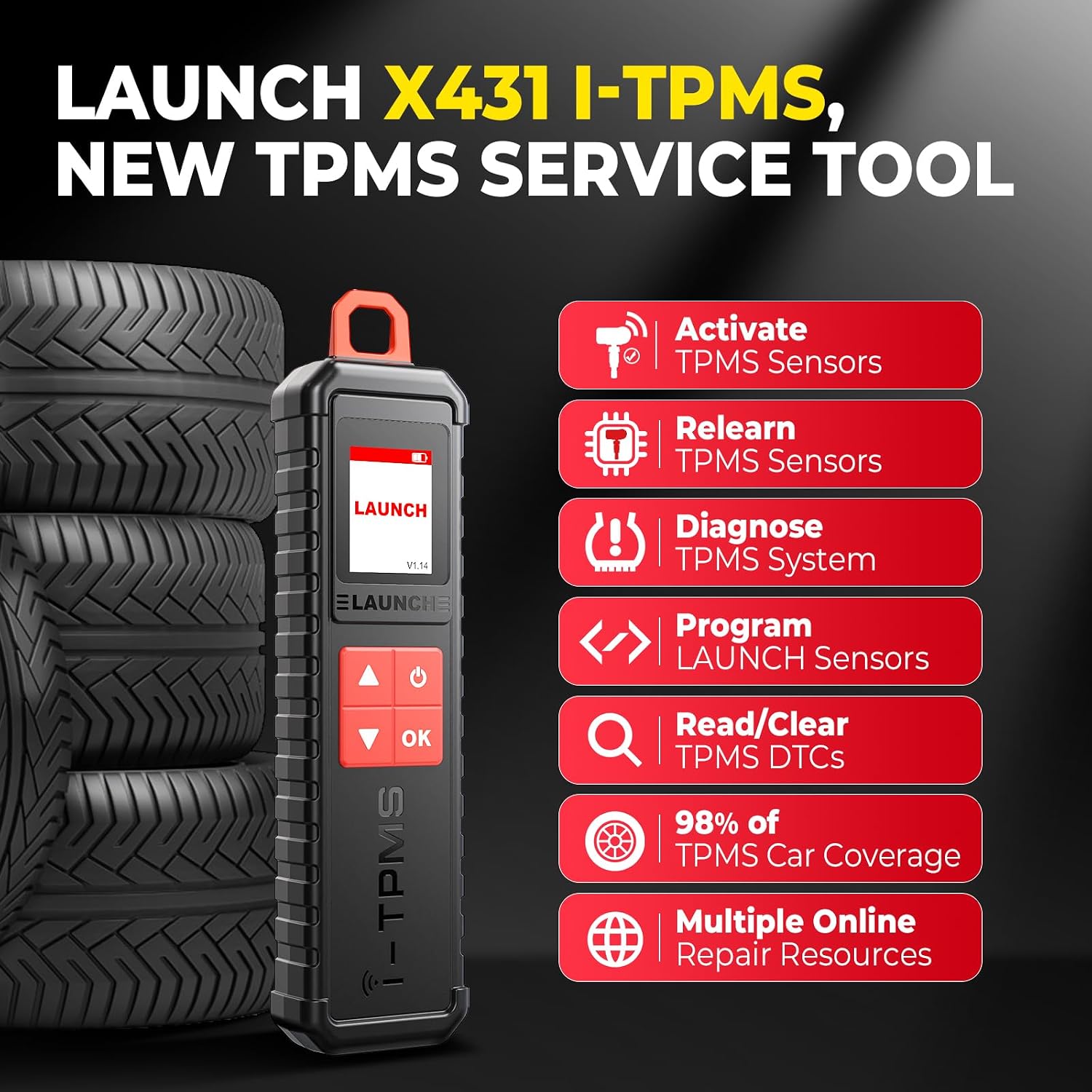 Detalle 2 de Launch X431 i-TPMS TS Gun